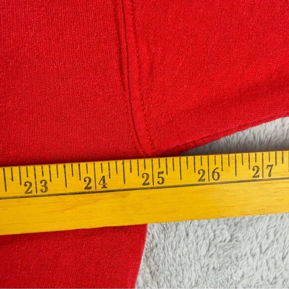 Nike Rework Men's Size Large Vintage Fleece Lined Red/Blue Sweater - Picture 7 of 9